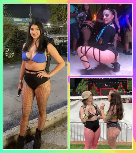 Miniatura 6 de EVELUST Pantalones cortos para mujer - EDC Edm Festival Outfit Accesorios Pole Dance Butt Lifting Legging Cintura Alta