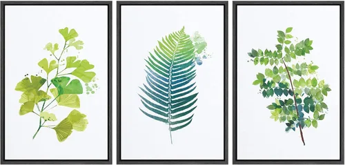 Miniatura 7 de NWT Lienzo enmarcado para pared, juego de arte en acuarela pastel, bosque de montaña oscura, naturaleza silvestre, ilustraciones de arte moderno