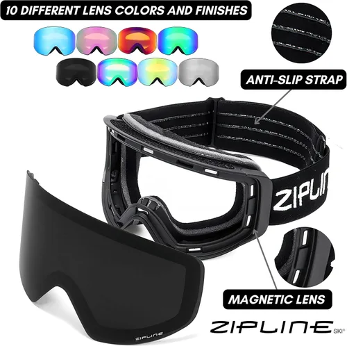 Miniatura 3 de Gafas de esquí Zipline Podium XT - Lentes magnéticas sin niebla
