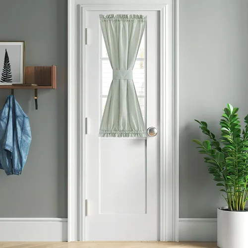 Miniatura 84 de NICETOWN - Cortinas transparentes para puerta de ventana, tratamiento de ventana lateral para puertas estrechas de vidrio/cocina/puerta delantera