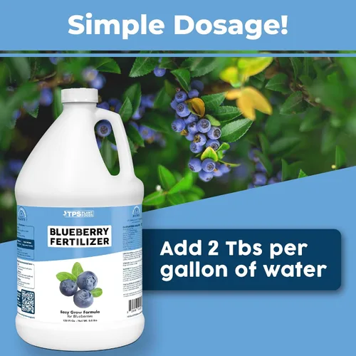 Miniatura 3 de Fertilizante de arándanos - Alimento vegetal líquido para bayas más grandes, mejor producción de frutas y desarrollo de raíces más fuerte, 1 galón