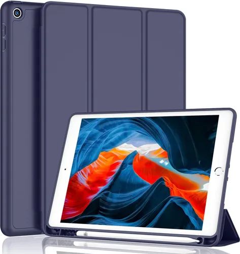 Miniatura 15 de iMieet - Funda para iPad de 9ª generación 2021/iPad de 8ª generación 2020 de 10.2 pulgadas con soporte para lápices, funda para iPad de 7ª