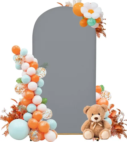 Miniatura 27 de Funda para arco de boda de 6 pies, tela elástica para arcos pequeños, cabinas de fotos y decoración de fiestas, para cumpleaños, duchas