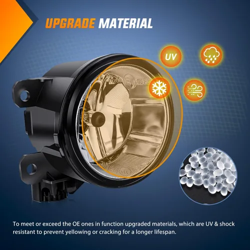 Miniatura 4 de Nilight Conjunto de luces antiniebla Compatible con 2013 2014 2015 2016 2017 2018 2019 2020 Honda City CRV CRZ Civic Crosstour Ram Promaster Jeep