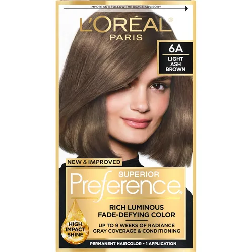 Miniatura 29 de L'Oreal Paris Superior Preference - Tinte permanente luminoso que desafía la decoloración, tinte para el cabello hasta 9 semanas de resplandor, 5C