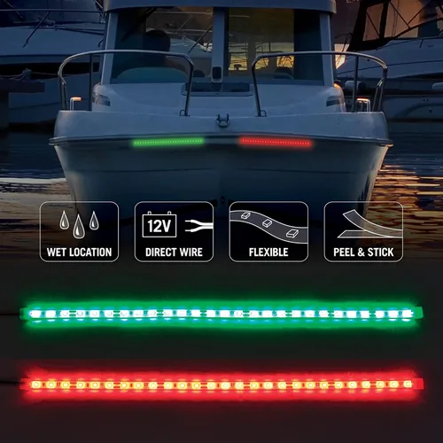 Miniatura 2 de Armacost Lighting RibbonFlex Pro 18" Rojo Verde Impermeable IP67 LED Cinta Luz 60LEDs/Metro