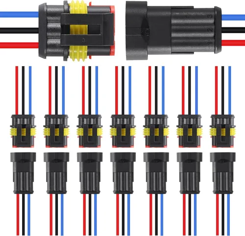 Miniatura 11 de 10 Piezas Conector de 1 Pin Impermeable Eléctrico Enchufe de 1 Pin Auto Cable Eléctrico Conectores de Desconexión Rápida Automotrices Conectores