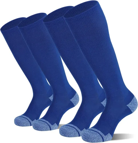 CS CELERSPORT Paquete de 23 calcetines de béisbol y sóftbol para fútbol, hasta la rodilla, sobre la pantorrilla, calcetines deportivos