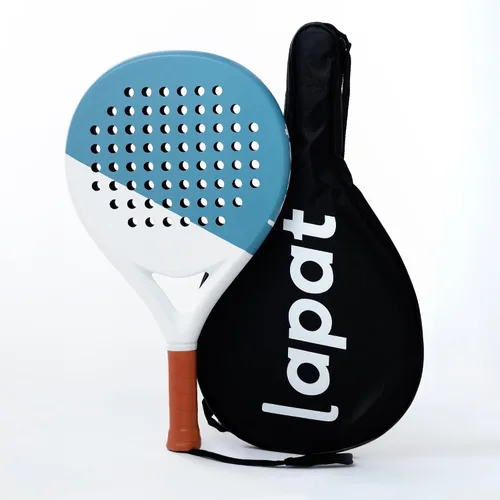 Miniatura 4 de LAPAT Raqueta de pádel con bolsa de cubierta, superficie de carbono con espuma viscoelástica EVA, raquetas de pádel ligeras, tenis POP Carbono Oslo
