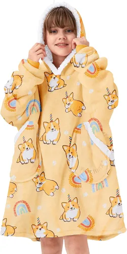 Miniatura 17 de American Trends Wearable Blanket Hoodie, Oversized Sherpa Warm Hoodie Blanket Thick Sweatshirt, Gift for Women Men Girls Gato