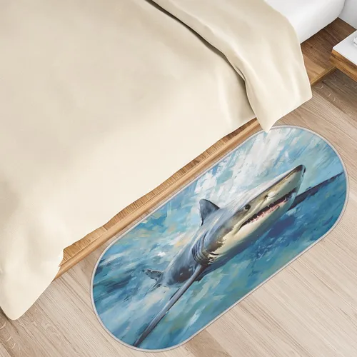 Miniatura 9 de Lindas alfombras de baño de jirafa, girasoles, tapete de baño antideslizante de microfibra, tapete de baño absorbente y lavable a máquina, tapete a-4