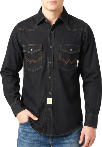 Miniatura 21 de BOCOMAL Camisas FR 6.25oz Camisas de soldadura ligeras resistentes al fuego Camiseta retardante de fuego para hombres