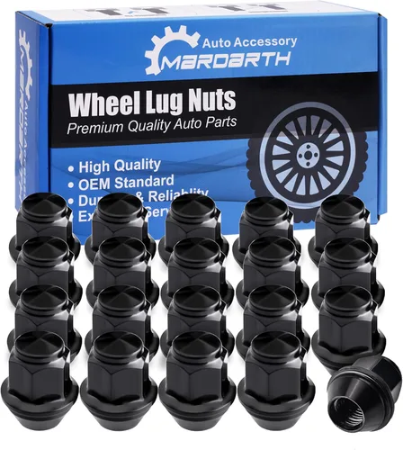 Juego de 20 tuercas de rueda de fábrica OEM de 0.472 in x 1.5 para Focus Fusion Escape Ranger MKC MKZ Fiesta Stock Ruedas grandes de bellota asiento