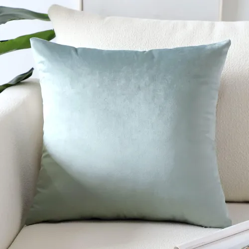 Miniatura 11 de Artscope Fundas de Almohada de Terciopelo de Lujo Súper Suaves Decorativas Cuadradas Fundas de Cojín para Sofá Sillón Dormitorio Decoración