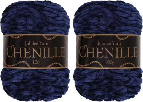 Miniatura 19 de JubileeYarn - Hilo de chenilla (3.53 oz/poliéster peinado, circonita), 1 pastel