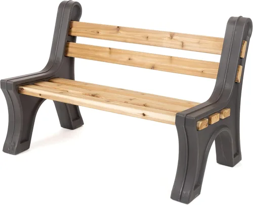Miniatura 10 de RTS Home Accents Extremos de banco de longitud personalizada ligeros para interiores o exteriores con respaldo y reposabrazos