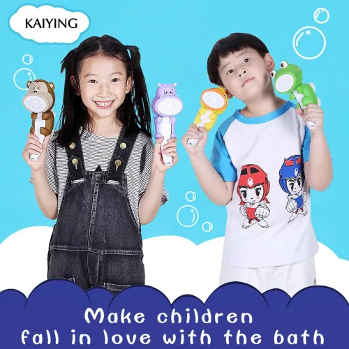 Miniatura 3 de KAIYING Cabezal de ducha de mano para niños, cabezal de ducha con rociador de flujo de agua de dibujos animados, accesorios de baño para bebés