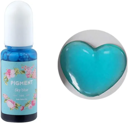 Miniatura 19 de Mezcla de resina epoxi UV de 0.3 fl oz, pigmento líquido, pigmento de resina colorante, secado rápido, manualidades, herramientas de fabricación