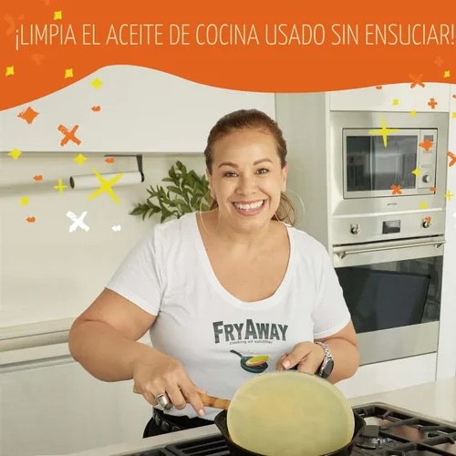 Miniatura 4 de FryAway Solidificador de aceite de cocina para freír, solidifica hasta 8 tazas, solidificador de aceite de cocina a base de plantas, polvo que Pan