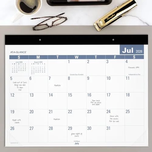 Miniatura 2 de AT-A-GLANCE Calendario de escritorio 2026-2027 Bloc de planificación académico, 12 meses, julio-junio, mensual, 21-3/4 x 17 pulgadas, estándar