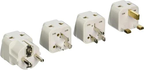 Miniatura 15 de Adaptador de enchufe de alimentación universal de 2 entradas, paquete de 3 unidades, tipo B, certificado CE para teléfonos móviles, portátiles