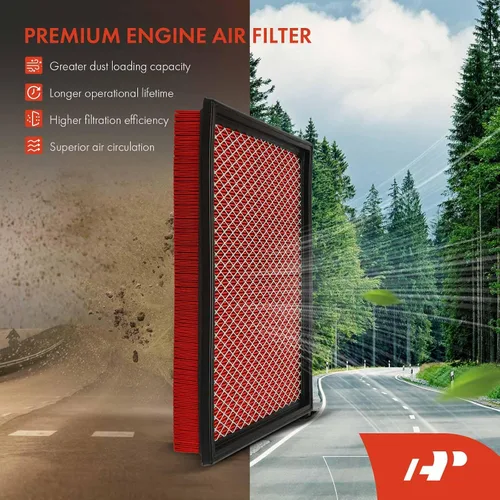 Miniatura 3 de A-Premium Filtro de aire de motor previamente engrasado de alto rendimiento compatible con Nissan, Jeep, Infiniti y Suzuki - Armada, Frontier