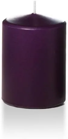 Miniatura 54 de yummi Velas de Pilar Redondas de 3" x 8" Salvia - 3 por Paquete