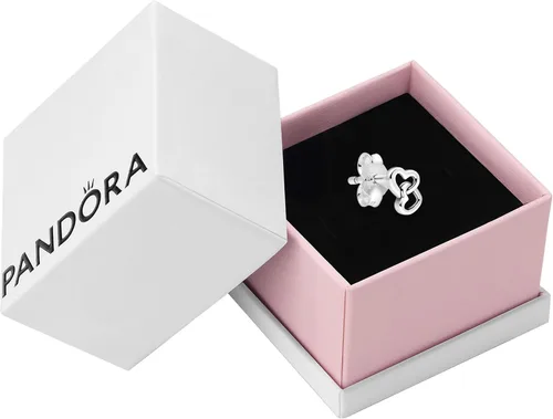 Miniatura 2 de Pandora ME Jewelry - Aretes de plata de ley con corazones enlazados