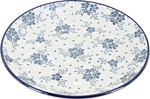 Miniatura 14 de Cerámica pulida de rosa azul – Plato de cena Athena marrón – 10.5 pulgadas de diámetro – Ideal para comidas diarias, comidas informales o como