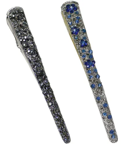 Miniatura 10 de NM110-2-6d1 - Juego de 6 pinzas de metal resistentes para el cabello para mujeres y niñas