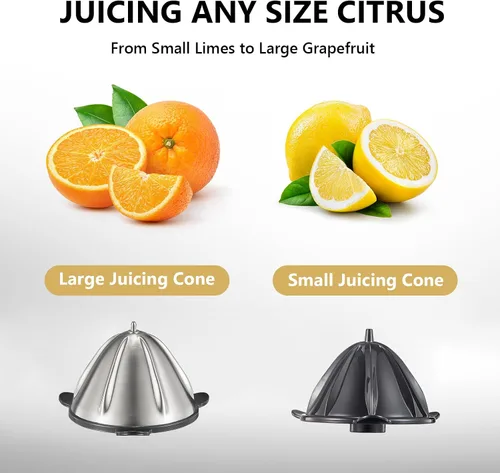 Miniatura 7 de Qcen 500W Juicer Machine Green y Electric Citrus Juicer Exprimidor Paquete