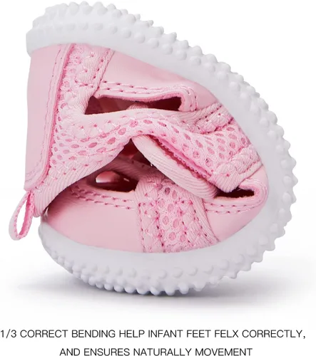 Miniatura 32 de BMCiTYBM Zapatos de bebé para niños pequeños, zapatillas de malla transpirable antideslizantes