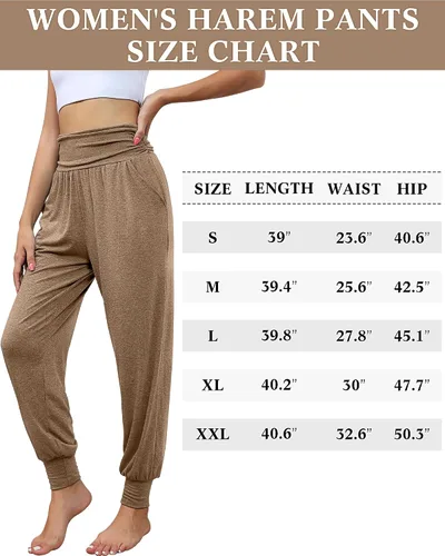 Miniatura 7 de Locoowai Paquete de 2 pantalones deportivos de yoga para mujer, cómodos pantalones deportivos con bolsillos, casuales, holgados, cómodos, de cintura