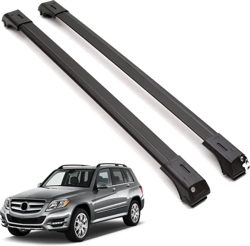 Miniatura 12 de ERKUL – Barras transversales portaequipajes para Mercedes Benz GLA 2021-2026 Barras transversales de aluminio con bloqueo antirrobo para techo