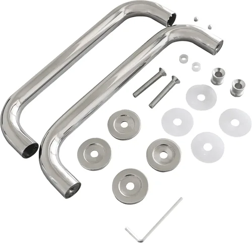 Miniatura 4 de CKB Manija de puerta de ducha de 8 pulgadas, tirador de puerta de vidrio de ducha de espalda a trasera, compatible con vidrio de 1/4 a 1/2 pulgadas