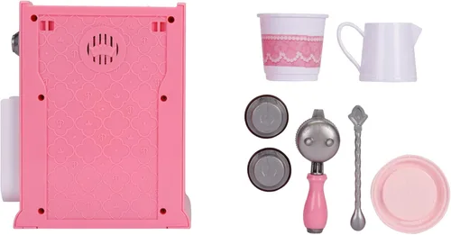 Miniatura 11 de Disney Princess Style Collection - Máquina de café expreso de juguete para niños, cafetera para jugar, accesorios de cocina, regalo para niñas
