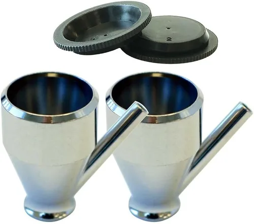 Paasche VL-1/4-OZ (paquete de 2) con cubiertas para tazas