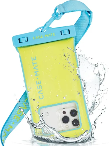 Miniatura 22 de Case-Mate Funda Impermeable IP68 para Teléfono - Funda Flotante Impermeable para Teléfono con Cordón Cruzado - Esenciales de Viaje para Playa y Sand