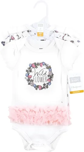 Miniatura 166 de Hudson Baby baby-girls Cotton Bodysuits 3-pack