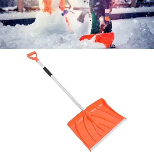 Miniatura 6 de Pala de nieve de metal, mango en forma de D, pala de nieve ensamblable desmontable para arena