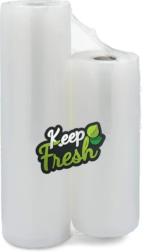 Miniatura 10 de Keep Fresh Food - Rollos selladores al vacío (11 pulgadas x 50 pies, 2 rollos), bolsas de almacenamiento de alimentos de 3.5 mil para almacenamiento