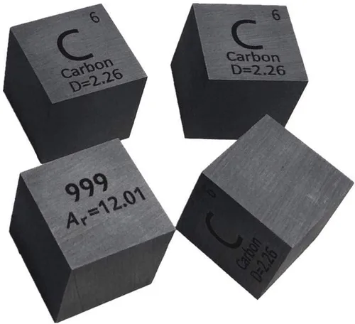 Miniatura 5 de Juego de cubos de elementos de 0.39 pulgadas de densidad, cubos de cobre, hierro, bismuto y titanio para recolección de mesas periódicas de hasta
