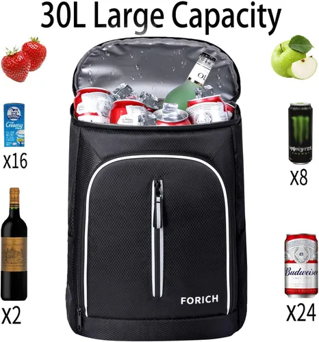 Miniatura 3 de FORICH - Mochila térmica suave, con aislamiento impermeable, a prueba de fugas, mochila portátil de tamaño pequeño para trabajar, almuerzo, viajes