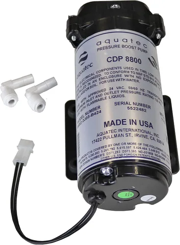 Bomba de presión de agua Aquatec 8800 serie 8852 (solo bomba), 2.6LPM 24VAC para aeroponía o sistemas de RO de 100GPD a 200GPD