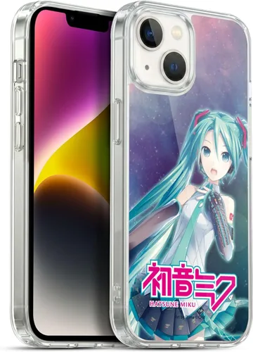 Miniatura 64 de Head Case Designs Licencia Oficial Hatsune Miku Gráficos Lindos Carcasa de Gel [Protección de Grado Militar] Compatible con Apple iPhone 7