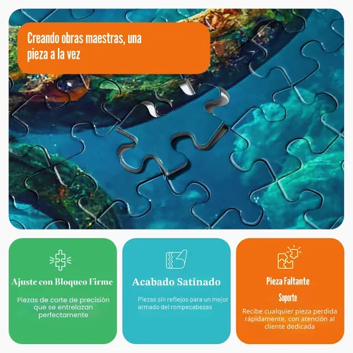 Miniatura 4 de Cross & Glory Rompecabezas de 1000 piezas para adultos Odisea de pulpo azul profundo Rompecabezas de pulpo oceánico para adultos Desafiante