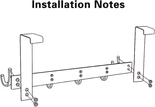 Miniatura 5 de Ganchos de puerta para colgar en la puerta, organizador de aluminio para toallas, soporte para baño Kithchen, 5 ganchos para colgar sobre la puerta