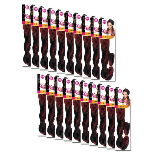 Miniatura 66 de Realistic Trenza original X-Pression 84 pulgadas 100% Kanekalon (paquete de 3, 1) M-61XPRES84