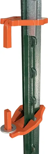 Miniatura 2 de Pasadores de bisagra de puerta en T, cuelga una puerta de un poste en T de metal, fácil de instalar, cuelga una puerta de cualquier granja o jardín