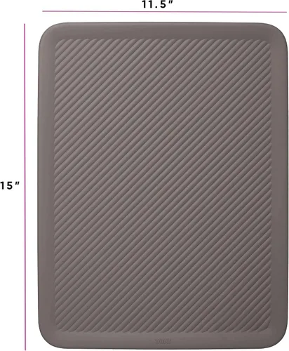 Miniatura 7 de Superio Ribbed Collection – Cesta decorativa de plástico con tapa para el hogar, tamaño XL, color marrón (paquete de 1 – 22 litros), caja apilable
